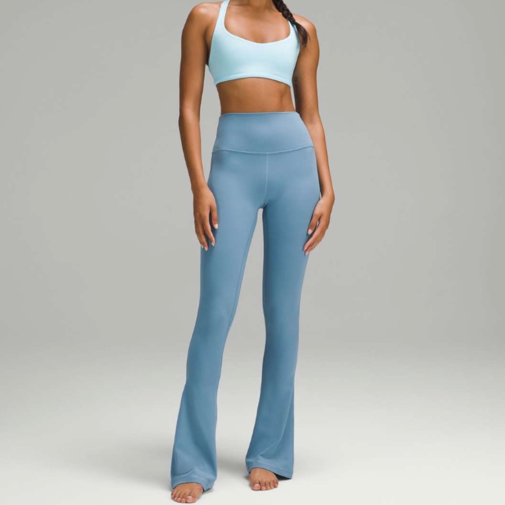 NWT Lululemon Align High-Rise Mini-Flared Leggings Pants Utility Blue Size 4 XS